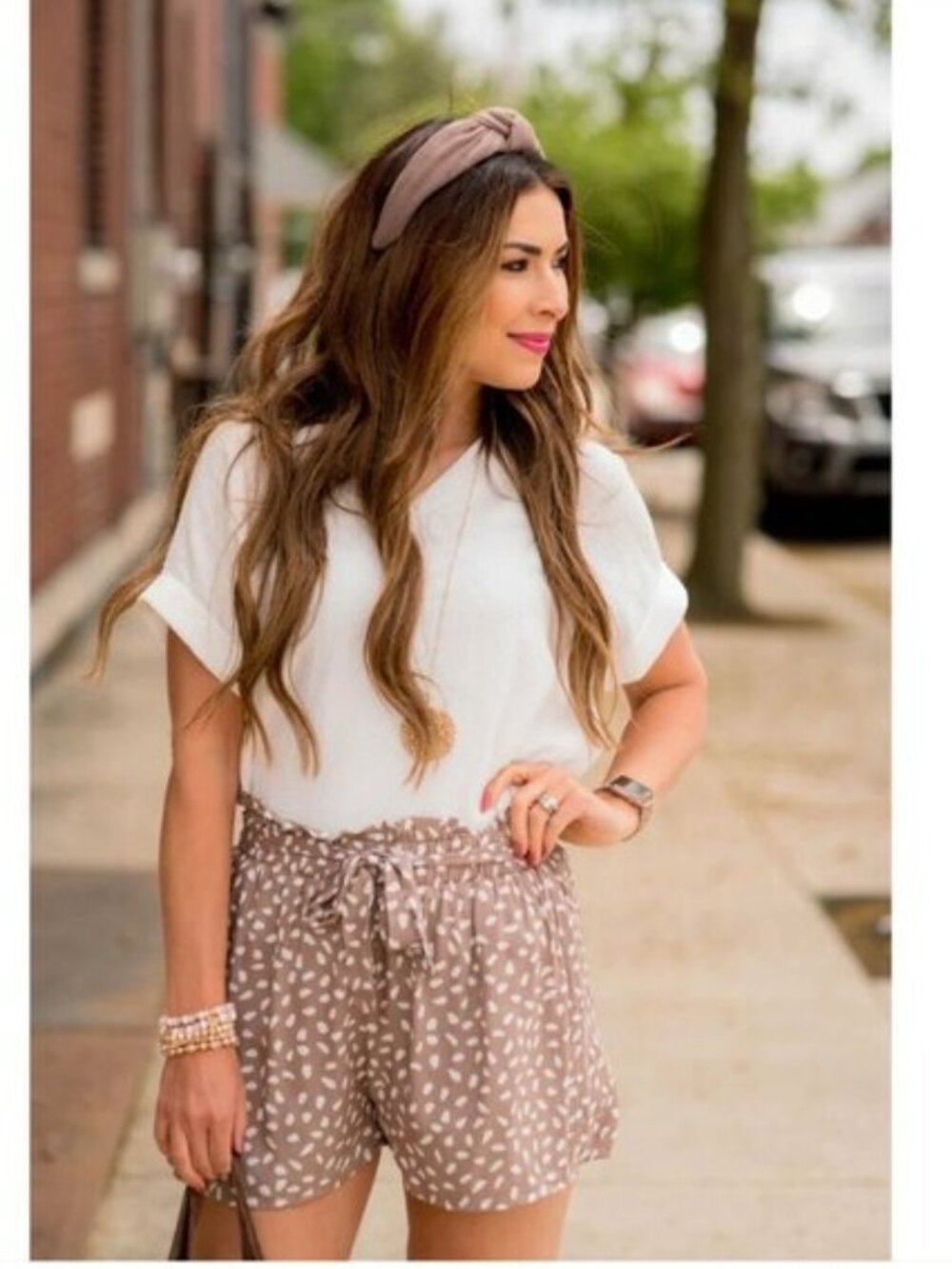 Cheetah Print Tie Cinch Shorts - XL